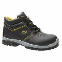 SCARPA TURIA ALTA IN PELLE NERA S1P M/39